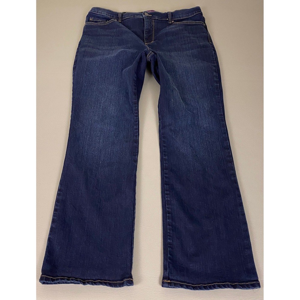 Gloria Vanderbilt Amanda Bootcut Jeans Womens 14S Dark Wash Stretch Denim Petite